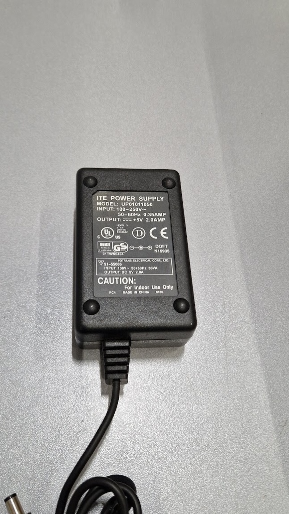 UP01011050 Power Supply Adapter 5V 2.0A Used Working Without Power Cord