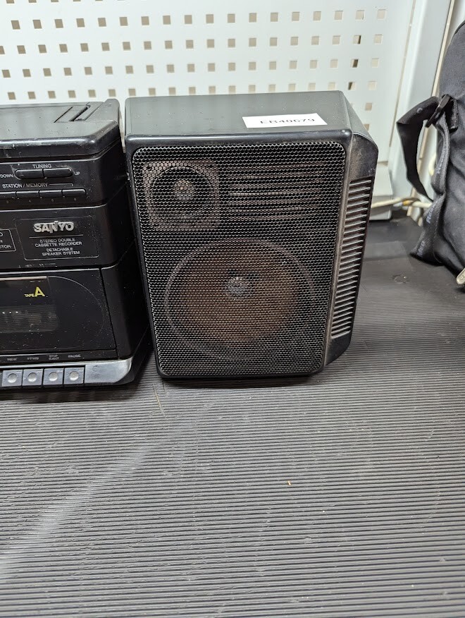 Sanyo MW232LET Stereo Radio Cassette Player  Vintage Dual Cassette Used Working