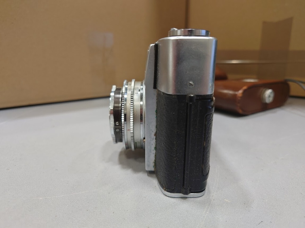 Vintage Agfa Prontor-Matic-P Selecta Camera 1:2.8/45 Germany + Case Not Working
