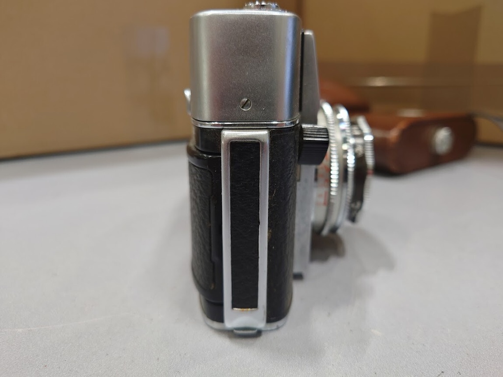 Vintage Agfa Prontor-Matic-P Selecta Camera 1:2.8/45 Germany + Case Not Working