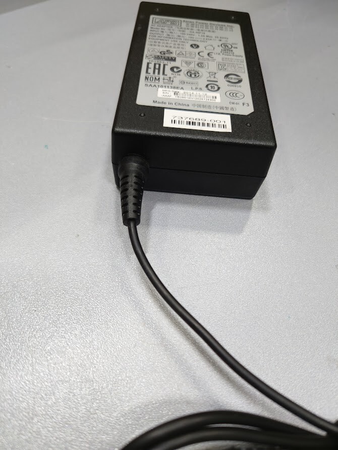 APD DA-50F19 AC Adapter 19V 2.63A Used Working Without Power Cord