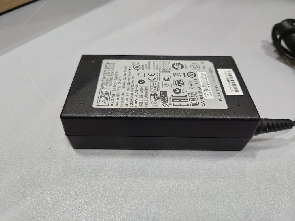APD DA-50F19 AC Adapter 19V 2.63A Used Working Without Power Cord