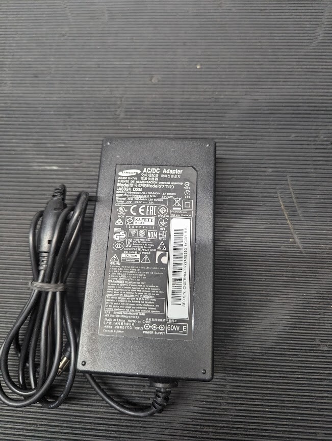SAMSUNG A6024-DSM AC Adapter 24.0V 2.5A Used Working Without Power Cord