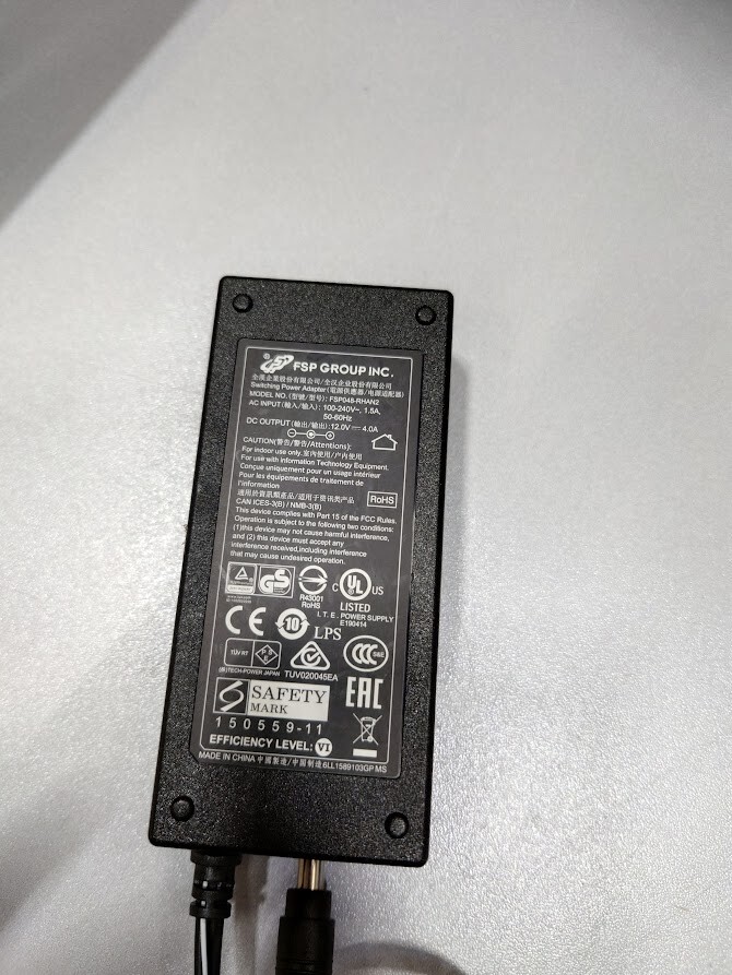 FSP GROUP INC FSP048-RHAN2 AC Adapter 12V 4A Used Working Without Power Cord