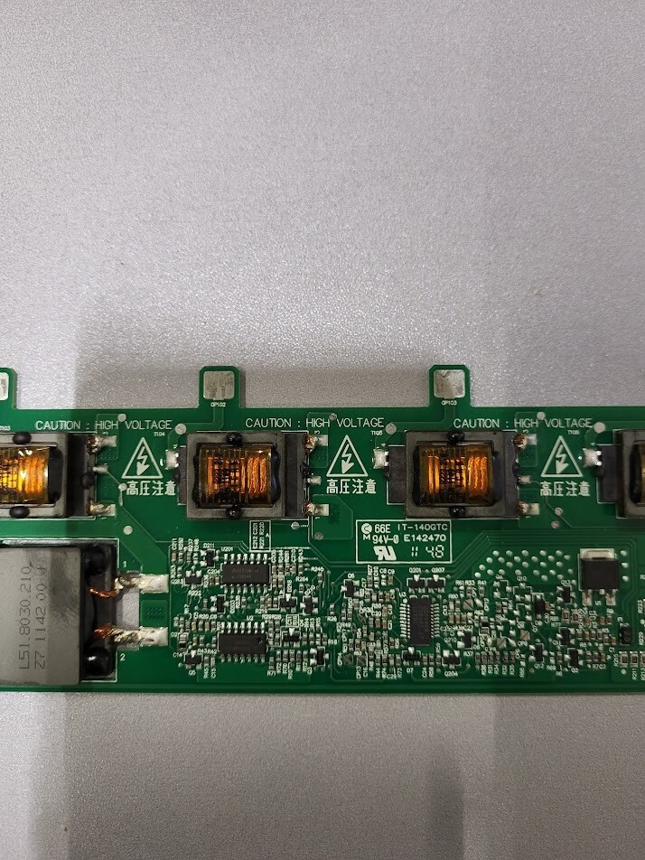 MT71884.00 REV: 2.0 High-Voltage Circuit Board for LCD TVs or Monitors Working