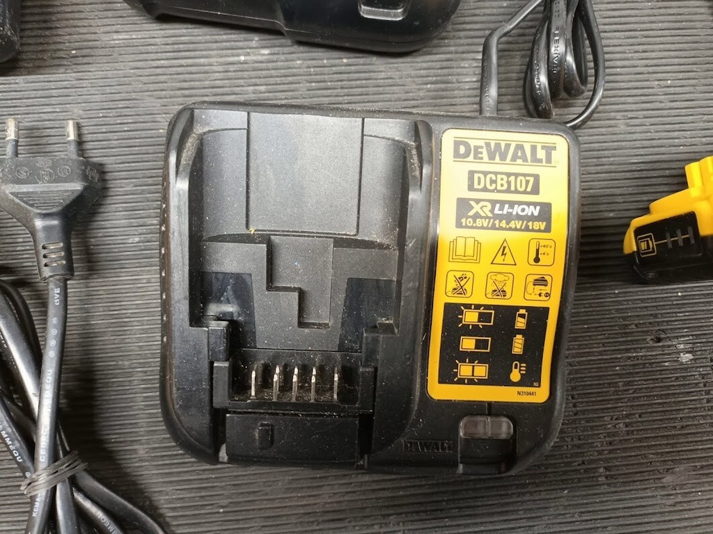 Lot of 5 DEWALT Power Tool Battery Chargers – Used, Fully Functional Has Scratch