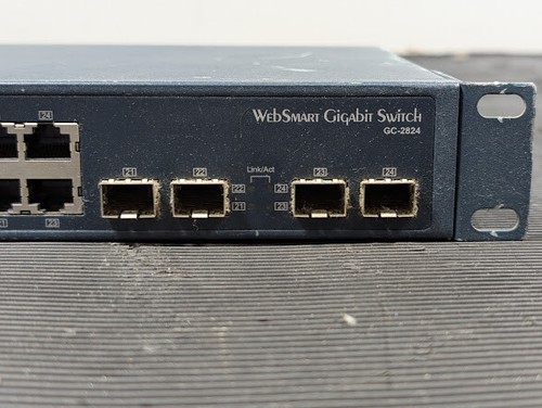 GreyCom WebSmart GC-2824 Gigabit Switch - Working, Signs of Use