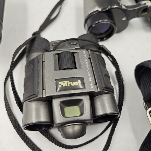 Lot of 5 Binoculars - For Parts, Various Damages, No Accessories