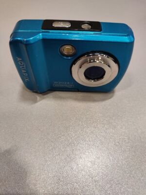 Aquapix W2024-I Waterproof Digital Camera Blue Used Working