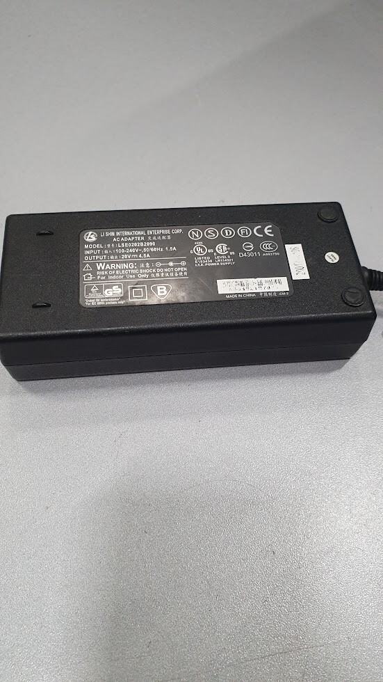 AC Adapter LSE0202B2090 20V 4.5A Used Working Without Power Cord