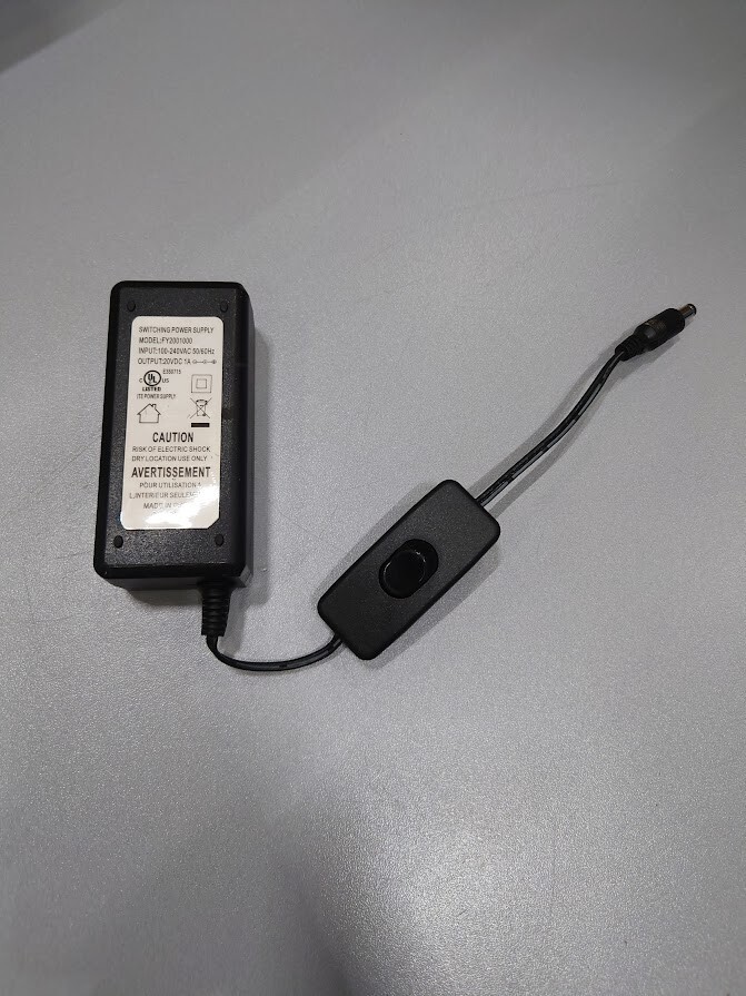FY2001000 Switching Power Supply 20VDC 1A Used Working Without Power Cord