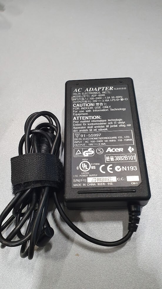 AC Adapter ADP-60XB 19V 3.16A Used Working Without Power Cord