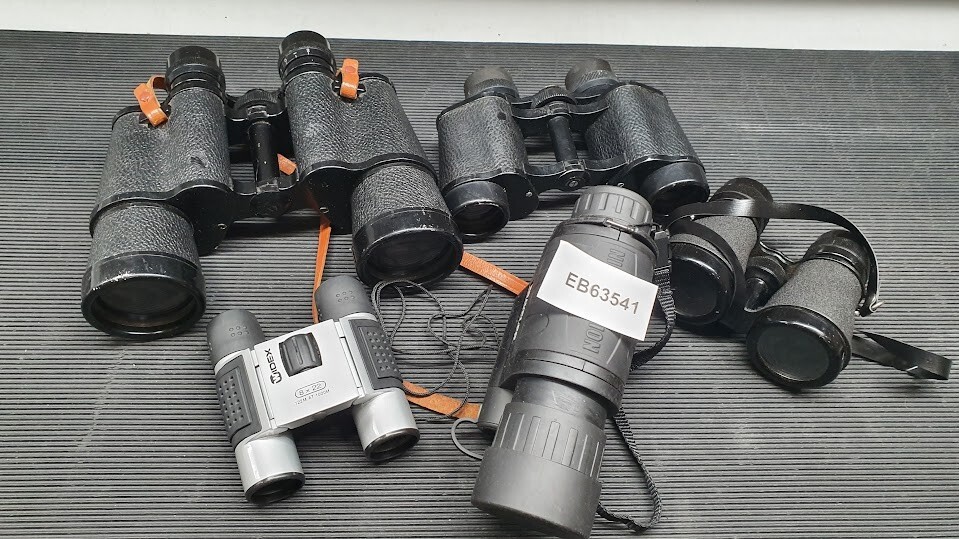 Lot of 5 Binoculars Various Models And Brand Used Working