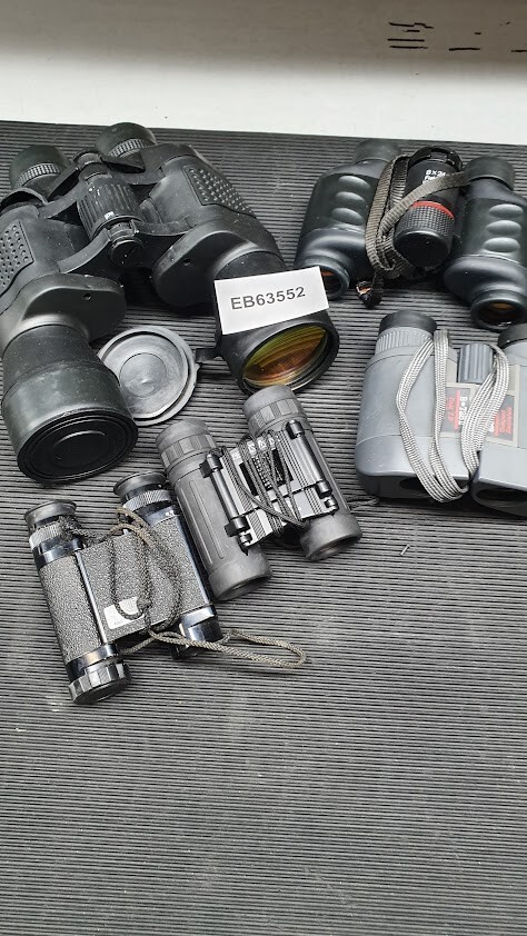 Lot of 5 Binoculars Various Models And Brand Used Working