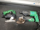 Lot of 3 Used Hitachi Power tools  Various Models, Not Working, For Parts/Repair